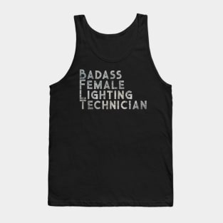 Badass Female Lighting Technician Tank Top